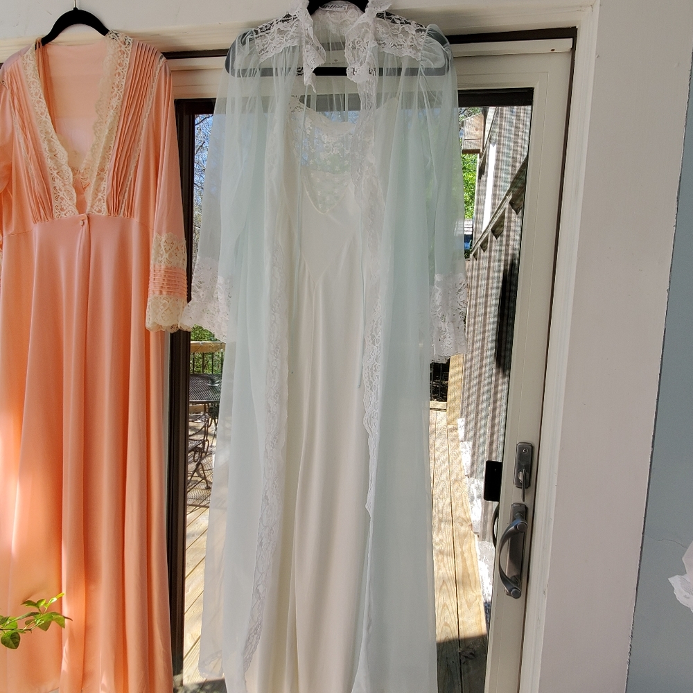 Vintage Nightgown and Robe Set